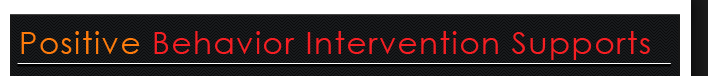 Positive behavior intervention
