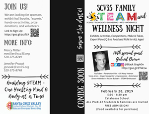 SCV35 Family STEM and WELLNESS Night flyer page 1